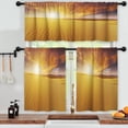thumbnail image 3 of LALILO Kitchen Curtains and Valances Set of 3 36" Beautiful Window Treatment Tiers for Window Decor, 3 of 5