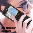 thumbnail image 6 of ELEHOLD Case for Samsung Galaxy Z Flip 6, Shockproof Faux Leather Wallet Phone Case with Shoulder Strap,Black, 6 of 7