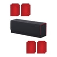 thumbnail image 1 of Trading Card Deck Box Hobbies Cards Case for Collectible Cards Sports Cards Black Red, 1 of 8