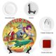 thumbnail image 3 of Futurama Plato decorativo de porcelana fina (bone china), plato decorativo de cerámica para hogar, oficina, soporte de pared, platos decorativos para dormitorio - 6 pulgadas (15 cm), 3 of 6