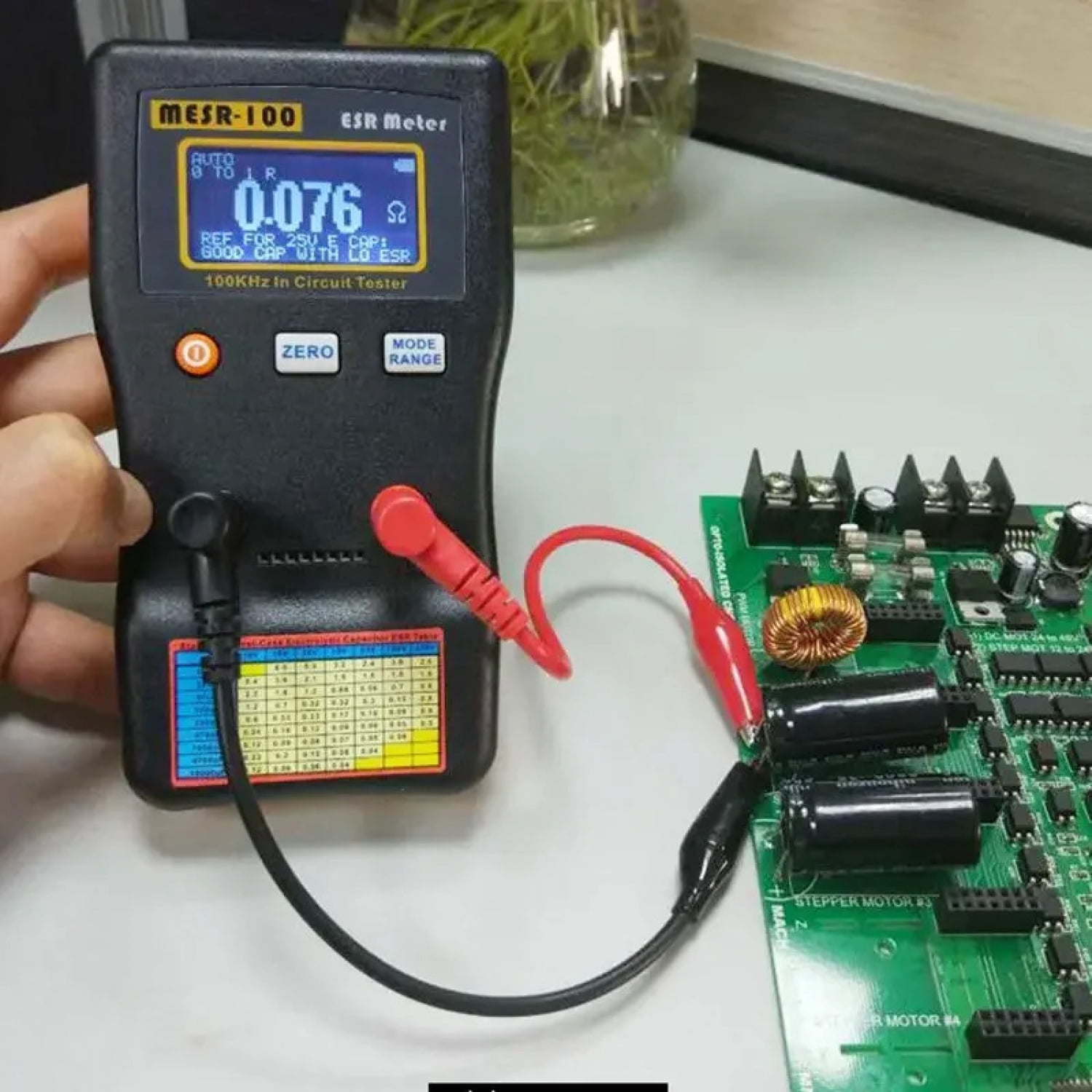 MESR-100 ESR Meter Auto-ranging Capacitor Tester 0.001-100Ω