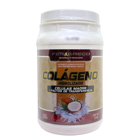Colageno Hidrolizado Celulas Madre Factor de Transferencia Coco 1.1 kg blanco
