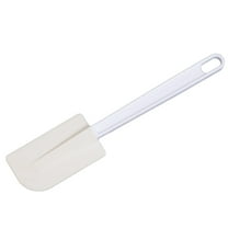 HEATSHAKING Batter Mixing 3Pcs Cake Spatulas 11.8 x 2 x 0.4in White PP for Baking and Decorating