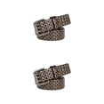 thumbnail image 4 of Minnieouse Cinturones con tachuelas Cinturón ajustable Mujeres Hombres Correa Cuero de vaca Cintura Banda Type8 NO8, 4 of 6