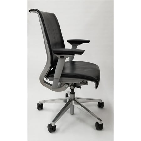 Steelcase Think Chair Leather Back Gray Base Executive Office Chair