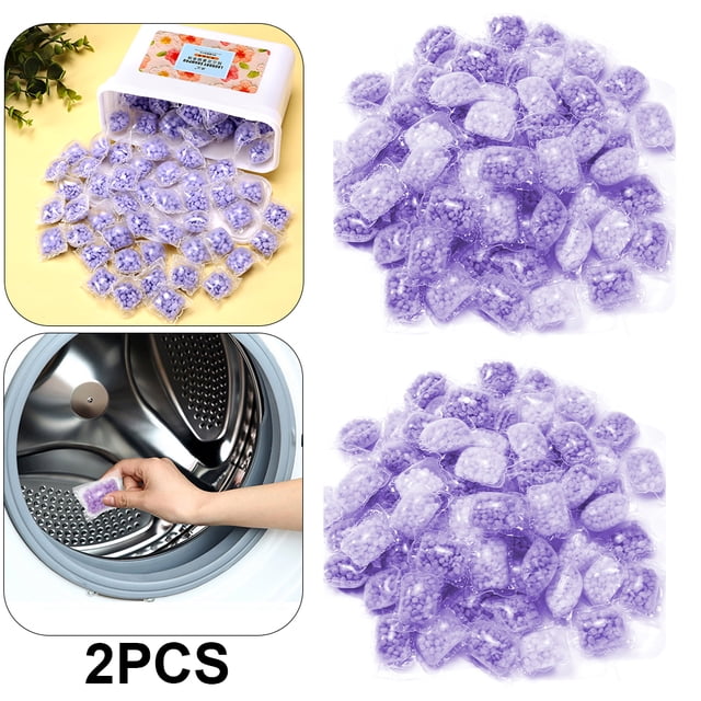 200 Uds. Perlas Potenciadoras Aroma para Lavandería Duraderas Herramientas Limpieza para El (púrpura)