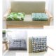thumbnail image 4 of Seat cushion, set of 2 cushions, seat cushion, seat cushion 40x40 cm, garden seat cushion (yellow checkerboard, round), 4 of 5