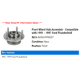 thumbnail image 2 of Front Wheel Hub Assembly - Compatible with 1991 - 1997 Ford Thunderbird 1992 1993 1994 1995 1996, 2 of 2