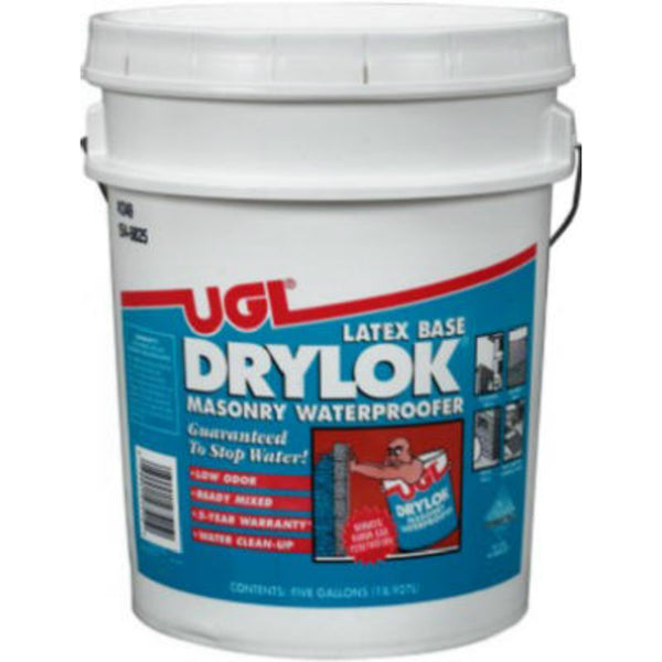 Drylok 27615 Masonry Latex Base Waterproofing Paint, Gray, 5 Gallon