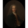 thumbnail image 3 of Nicolas de Largillière 12x14 Black Modern Framed Museum Art Print Titled - Portrait of Voltaire (1694-1778) in 1718 (1718-1724), 3 of 5