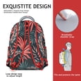 thumbnail image 5 of Durable Lightweight Laptop Daypack with Hawaii Tropical Wind Palm Leaves Design: Perfect Gift for Students, Large Capacity Bookbag for High School & College, Ideal for Campus Commute and Travel, 5 of 6