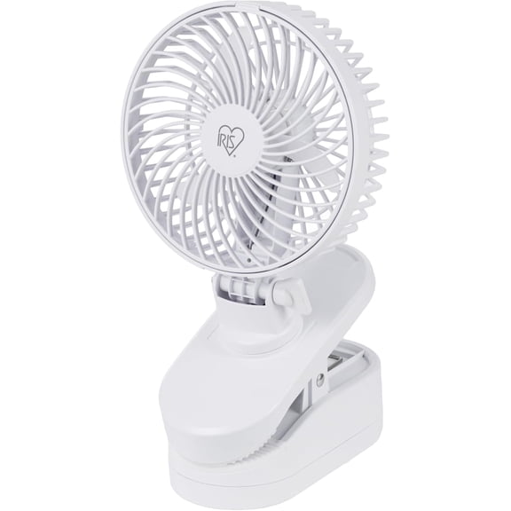 IRIS WOOZOO 5" Battery Operated Clip On, D-Battery Powered, Personal Portable Travel Fan