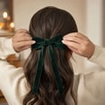 thumbnail image 6 of 10 Pack Velvet Christmas Tree Bows, lazos de terciopelo para arbol de navidad, 12.4 Inch, Pre-Tied Long Tail Velvet Ribbon Bows, Christmas Wreath Decorations, Gift Wrapping Bows and Garland Decor, 6 of 6