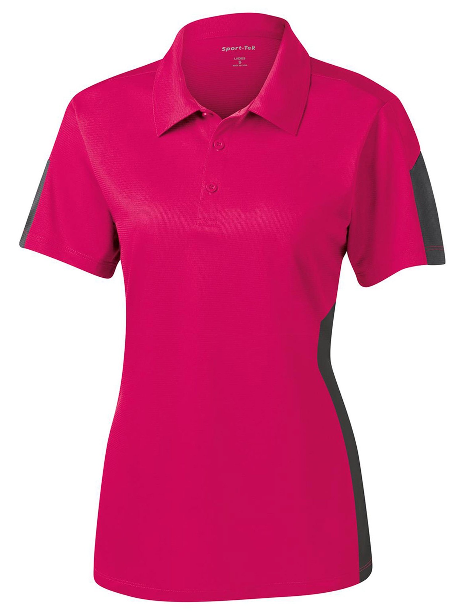 SportTek Sport Tek Women's Textured Colorblock Polo Shirt Walmart
