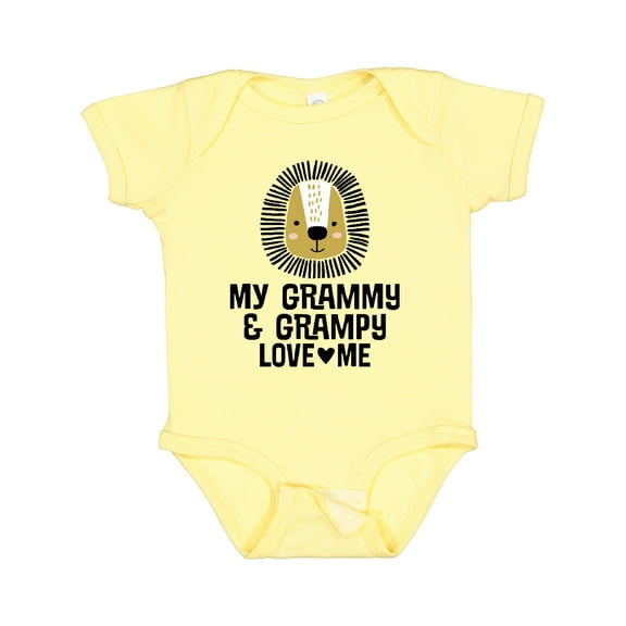 Inktastic My Grammy and Grampy Love Me Boys Baby Bodysuit