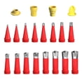 thumbnail image 1 of Clearance! Wiueurtly Drill Bit Set Integrated Rubber Nozzle Tool Kit 2025 New Various Sizes Cartridge Tips Transparent Silicone Covers Silicone Pointed Cartridge Tips One Size Multi-Color, 1 of 8