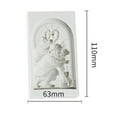 thumbnail image 2 of Jacenvly Christmas Decorations Outside Flexible Silicone Cake Molds Santa Claus Decoration Mould Candy Chocolate Room Decor, 2 of 5