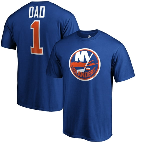 Men's Royal New York Islanders #1 Dad T-Shirt