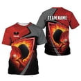 thumbnail image 3 of Personalized 3D Table Tennis T Shirt with Name, Custom Table Tennis Shirts for Team, Men Women unisex 3D shirt (Red, S), 3 of 10