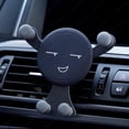 thumbnail image 2 of Soporte de teléfono móvil para coche accesorio Universal para ventilación de Smartphone compatible con iPhone 14, 13 Pro Max, Xiaomi, Huawei, Samsung"Smiley Silver" Fivean Soporte para teléfono de coche, 2 of 2
