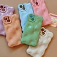 thumbnail image 2 of Case for iPhone 15, Cute Solid Color Curly Wave Shape Shockproof TPU Bumper Phone Case, 2 of 5