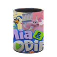 thumbnail image 3 of Mia y Codie-theme Cylinder Pen Holder Pencil Organizer with Flannel Lining PVC Leather Material Cardboard Base for study work 10*8CM, 3 of 6