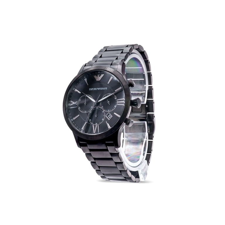 EMPORIO ARMANI AR11349 クロノグラフ クォーツ 腕時計 Emporio Armani Black Stainless Steel Chronograph Mens Watch