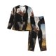 thumbnail image 1 of Fotbe Cute Prairie Cow Conjunto de Pijama de Manga Larga para Mujer con Estampado, Ropa de Dormir de 2 Piezas, Conjunto de Casa Suave y Cómodo con Bolsillos-Large, 1 of 7