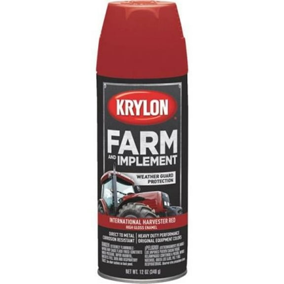 Sherwin Williams-Krylon  12 oz Farm Implement Spary Paint, Harvester Red