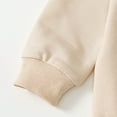 thumbnail image 5 of HCNTES Toddler Clothes for Baby Girls Cute Strawberry Long Sleeve Sweatshirt Pants Girls Warm Fall Winter Outfits Set(Beige&1,6-12 Months), 5 of 9