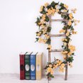 thumbnail image 2 of Simulation Flower Eye-catching Realistic Looking Plastic Artificial Rose Flower Vine Hanging Decor for Garden, 2 of 7