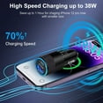 thumbnail image 2 of Usb C Car Charger,HopePow Dual Port PD 20W QC&3.0 Usb C Type C Car Charger Adapter Fast Charging for Android Samsung iPhone 15 Fast Car Charger, 2 of 6