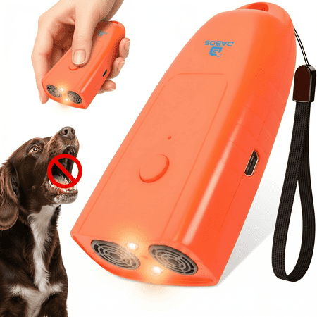 DABOS Ultrasonic Anti Barking Device for Dogs, Dog Bark Deterrent Devices, Bark Box, Whistle, USB, Pet Supplies for Medium Dogs