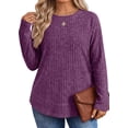 thumbnail image 4 of Fantaslook Long Sleeve Shirts for Women Lightweight Fall Sweaters Dressy Casual Tunic Tops, 4 of 9
