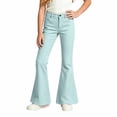 thumbnail image 4 of Girls Uniform Pants Flared Dressy Pants (Mint Green), 4 of 5