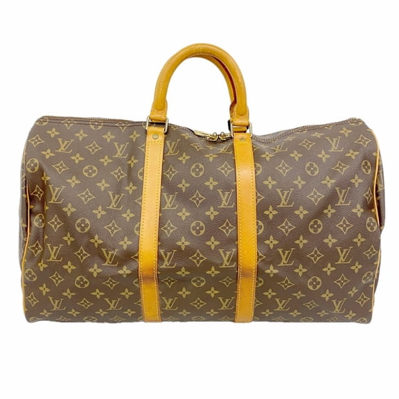 Pre-Owned Louis Vuitton Bags - Boston Monogram Keepall 50 M41426 Brown Men's & Women's