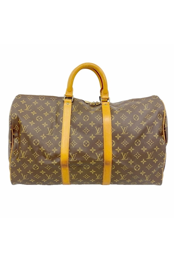 Pre-Owned Louis Vuitton Bags - Boston Monogram Keepall 50 M41426 Brown Men's & Women's