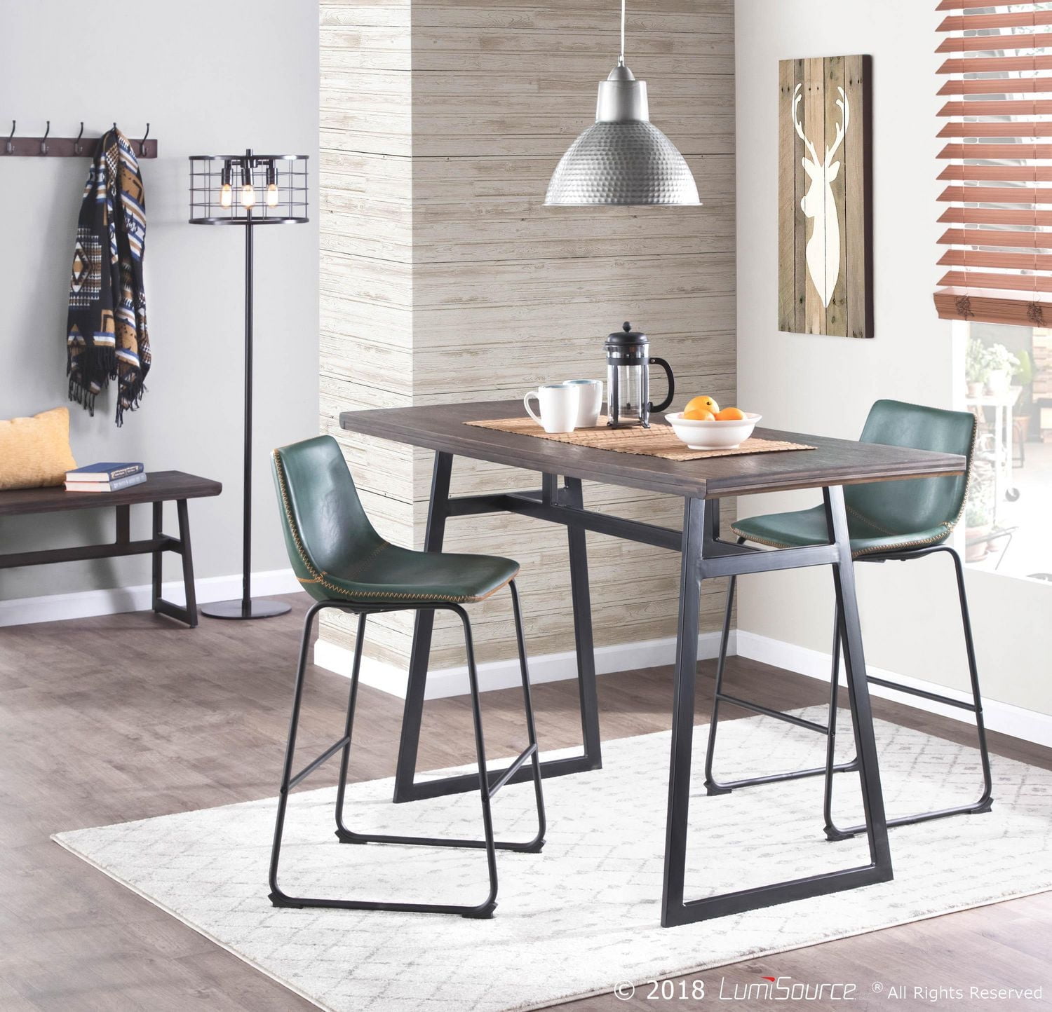 Banc industriel Geo, par LumiSource