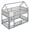 Grey, variant on Bellemave Twin over Twin Size Bunk Bed with Slide Metal House Bunk Bed Frame with Ladder and Guardrails Versatile Twin Bunk Bed Loft Bed, White