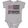 thumbnail image 3 of Inktastic Breast Cancer Awareness Pink Ribbons and Flag Boys or Girls Baby Bodysuit, 3 of 5