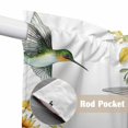 thumbnail image 4 of Swag Valance Curtains for Windows, Sunflower Light Filtering Kitchen Curtains with Rod Pocket, Summer Flowers Hummingbird Retro Decorative Window Treatment Valances for Living Room, 36x63 - 2 PCS, 4 of 9