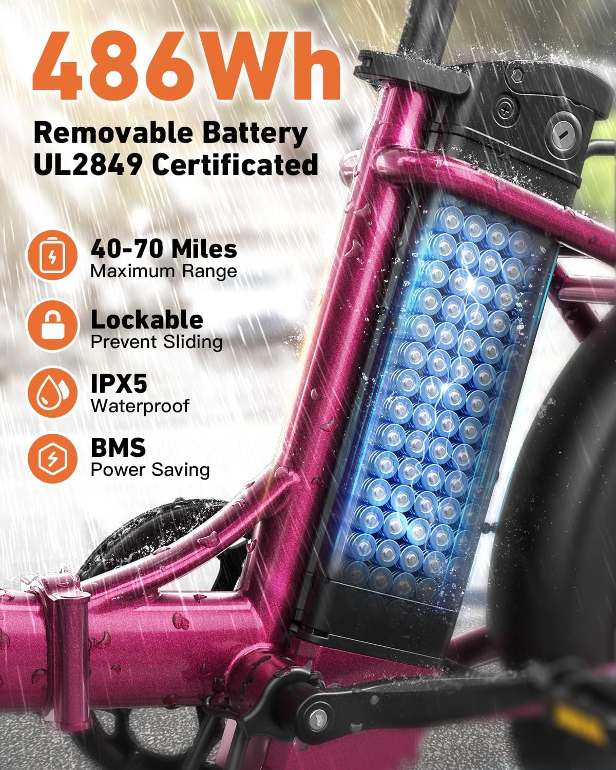  Peak - si QRONGE Electric Bicyles,720W Peak 36V Folding Electric Bike
