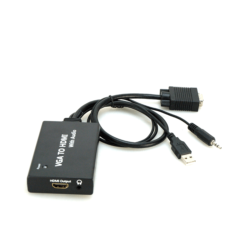 Bytecc VGA to HDMI Converter With Audio and USB for Power