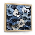 thumbnail image 2 of Designart "Minimalist Pansies In The Shadows I" Pansies Floater Framed Canvas Prints, 2 of 5
