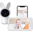 thumbnail image 1 of ARENTI 2K Ultra HD WiFi Nanny Cam, 5" Baby Monitor Screen, Night Vision, Lullabies, Tire Detection, Motion Detection, Temperature and Humidity Sensor, Two-Way Talk, 1 of 6