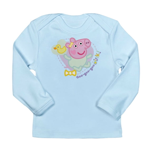 CafePress - Peppa Pig: Goo Goo Goo Oink! Long Sleeve Infant T Shirt - Long Sleeve Infant T-Shirt