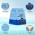 thumbnail image 5 of JAWS Shark Little Boys Swim Trunks Bathing Suit Blue 7, 5 of 5