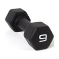 thumbnail image 1 of CAP Barbell, haltère en néoprène noir de, 9lb, simple, 1 of 5