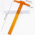 thumbnail image 3 of Coofit T-Square Multipurpose Plastic T-Ruler Measure Tool for Craft Drafting Painting, 3 of 6