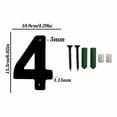 Metal Door Numbers Home Address Letters Outdoor Metal Mailbox Numbers